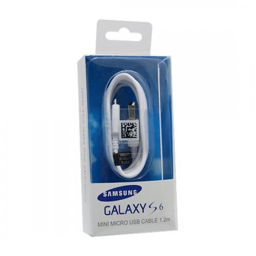 USB data kabl za Samsung G920 Galaxy S6 beli ORG preview