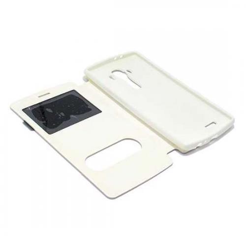 Futrola BI FOLD silikon za LG G4 bela preview