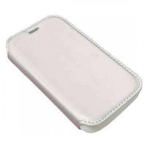 Futrola BI FOLD silikon bez prozora za Alcatel OT-5020 M-Pop bela preview