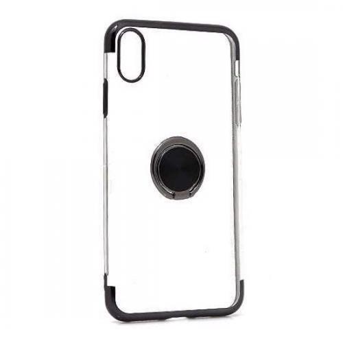 Futrola MAGNETIC RING CLEAR za Iphone XS Max crna preview