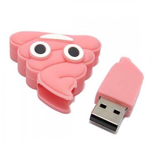 USB Flash Memorija MemoStar EMOJI 32GB poop roze preview