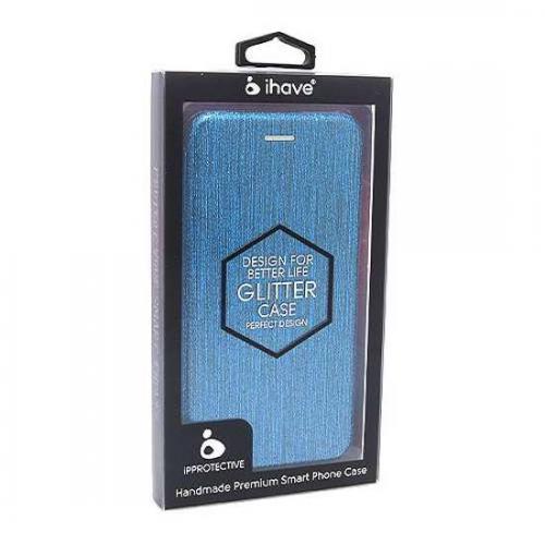 Futrola BI FOLD Ihave Glitter za Samsung J600F Galaxy J6 2018 plava preview