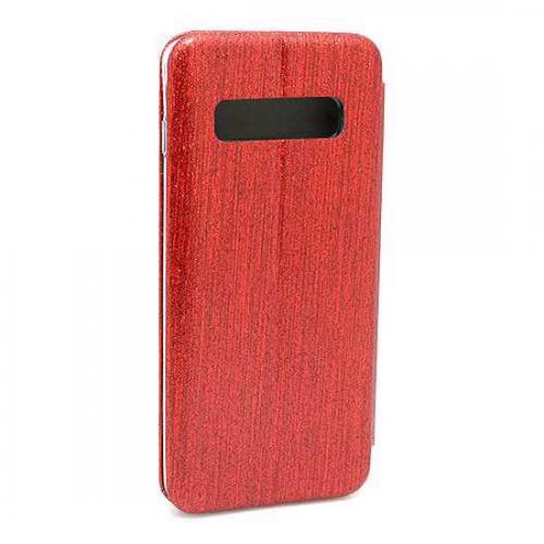Futrola BI FOLD Ihave Glitter za Samsung G975F Galaxy S10 Plus crvena preview