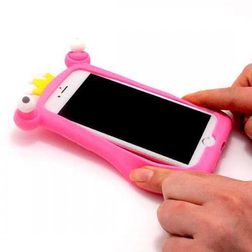Futrola gumena FROG PRINCE za Iphone 7/8 roze preview