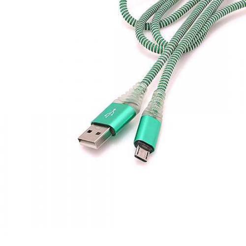 USB data kabl LED micro zeleni preview