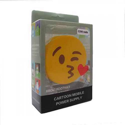 Power Bank EMOJI 2200mAh kiss zuti preview