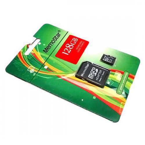 Memorijska kartica MemoStar Micro SD 128GB UHS1 Class 10 plus SD Adapter preview