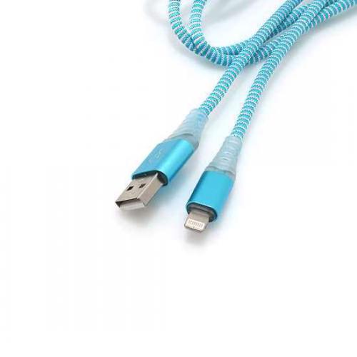USB data kabl LED za Iphone lightning plavi preview