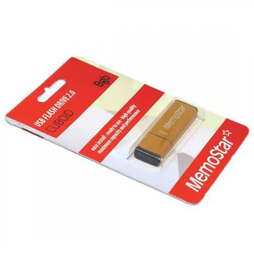USB Flash memorija MemoStar 8GB CUBOID zlatna preview