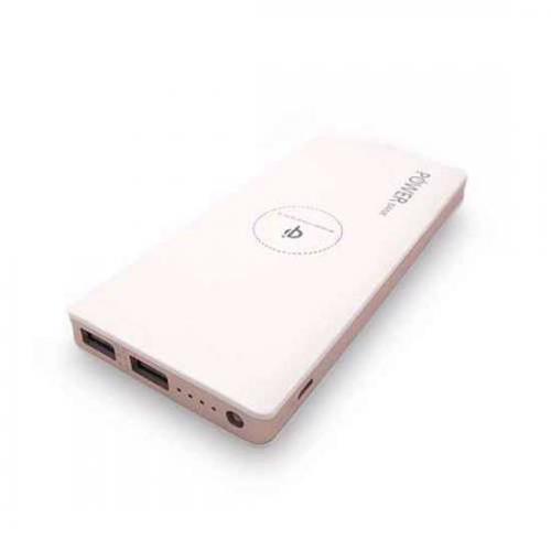 Power bank K103 20000mAh plus bezicni punjac (WiFi) belo-roze preview