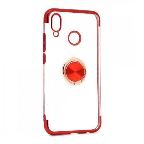 Futrola MAGNETIC RING CLEAR za Huawei P20 Lite crvena preview