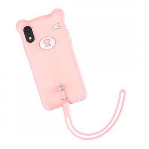 Futrola BASEUS Bear za Iphone XR roze preview
