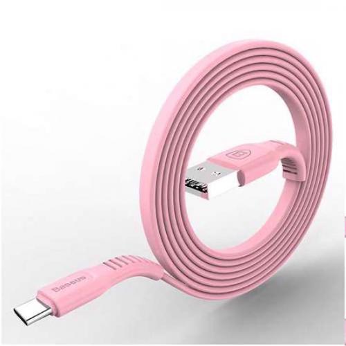 USB data kabl BASEUS TOUGH Type C 1m roze preview