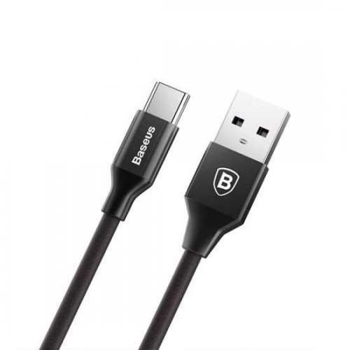 USB data kabl BASEUS YIVEN Type C 3A 1 2m crni preview