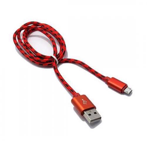 USB data kabl BRAID microUSB 1m crveni preview