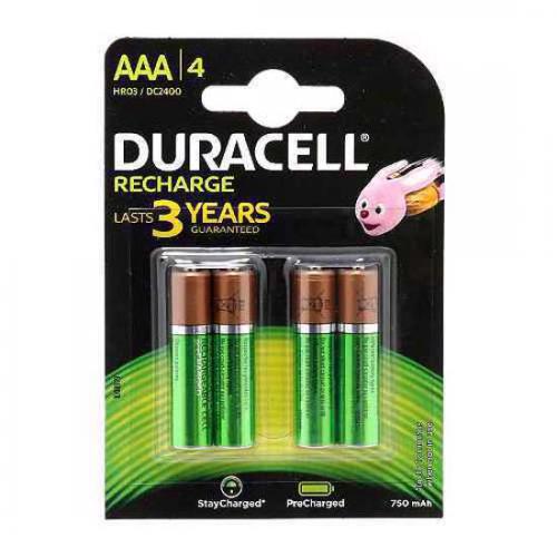 Baterija NiMh punjiva 1 2V 750mAh AAA HR03 blister 4/1 Duracell preview