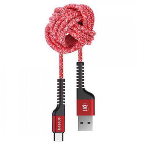 USB data kabl BASEUS CONFIDANT ANTI-BREAK Type C 1m crveni preview