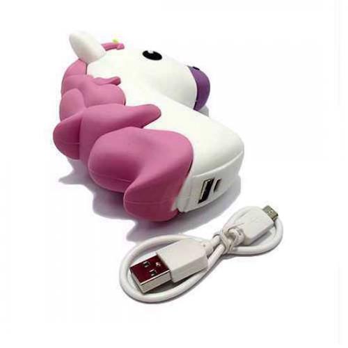 Power Bank EMOJI 2200mAh unicorn belo-roze preview
