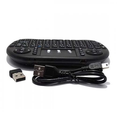 USB wireless mini tastatura touchpad crna preview