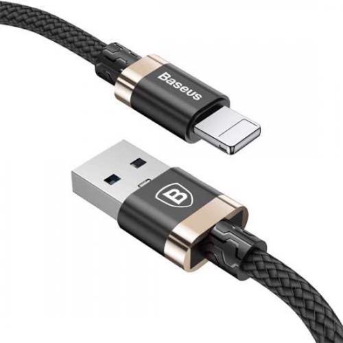 USB data kabl BASEUS GOLDEN BELT za Iphone lightning 1m crno-zlatni preview