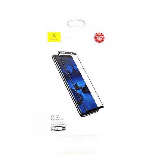 Folija za zastitu ekrana GLASS BASEUS ARC za Samsung G960F Galaxy S9 crna 3D preview
