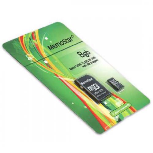 Memorijska kartica MemoStar Micro SD 8GB Class 10 UHS plus SD adapter preview