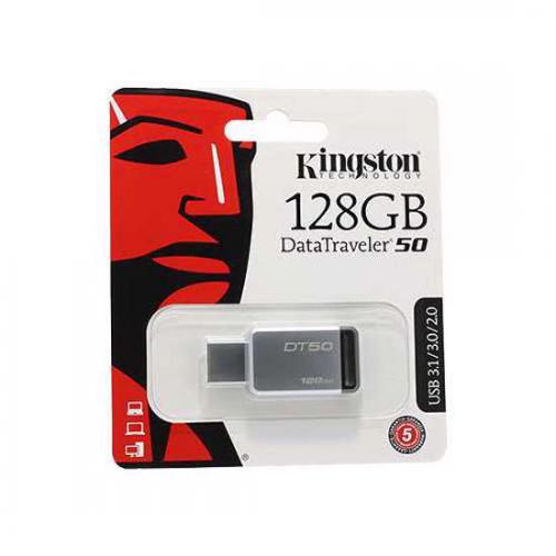 USB Flash memorija Kingston 128GB 3 0 srebrno-crna preview