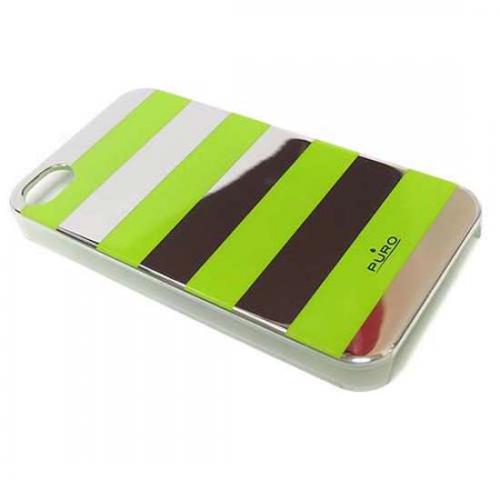Futrola PURO stripe cover za Iphone 4G/4S zelena preview