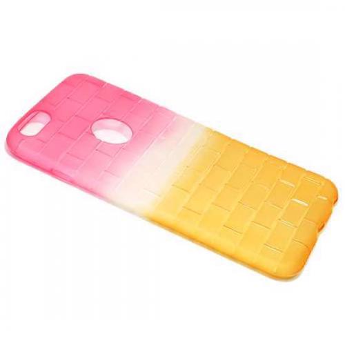 Futrola silikon BRICKS za Iphone 6 Plus pink-zuta preview