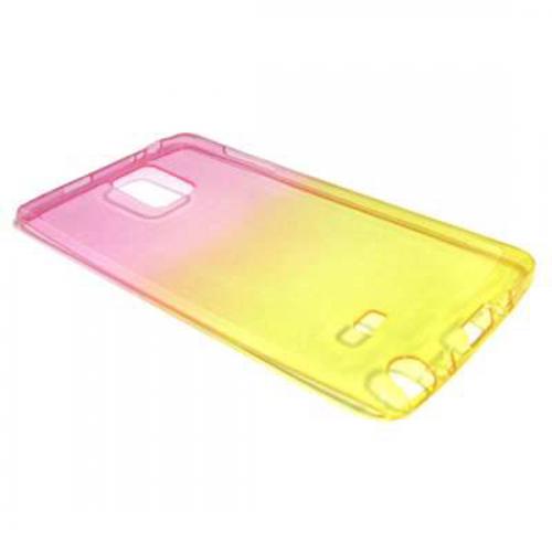 Futrola silikon DOUBLE COLOR za Samsung I9300 Galaxy S3 roze/zuta preview
