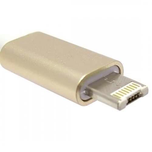 USB data kabl COMBINE micro/Iphone lightning zlatni preview