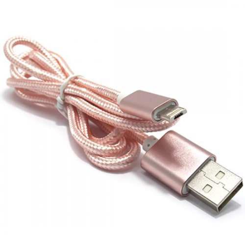 USB data kabl COMBINE micro/Iphone lightning roze preview