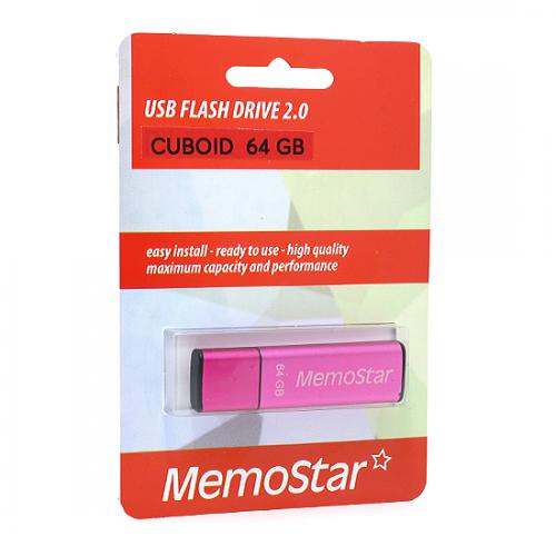 USB Flash memorija MemoStar 64GB CUBOID pink preview