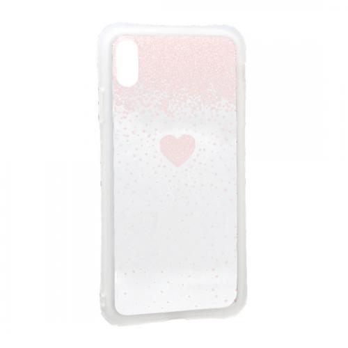 Futrola Sparkling heart za Iphone XS Max roze preview