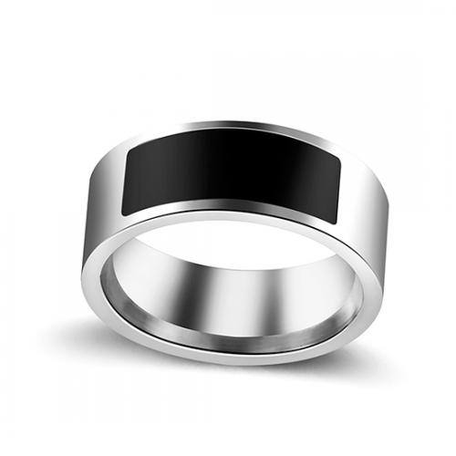Pametni NFC prsten crno-srebrni velicina 13 (R 22 3mm) preview
