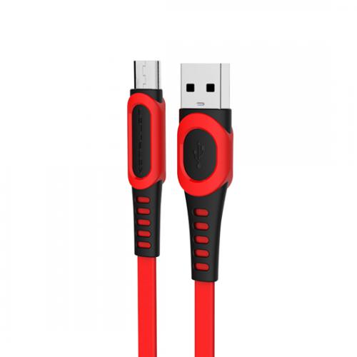 USB data kabl KONFULON DC01 microUSB 1m crno crveni preview