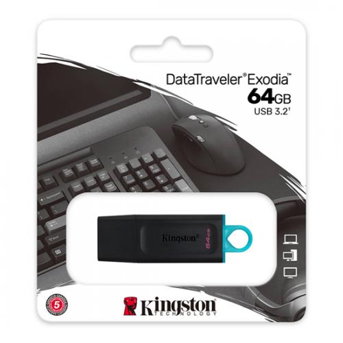 USB Flash memorija Kingston Data Traveler Exodia 64GB 3 2 DTX/64GB crno plava preview