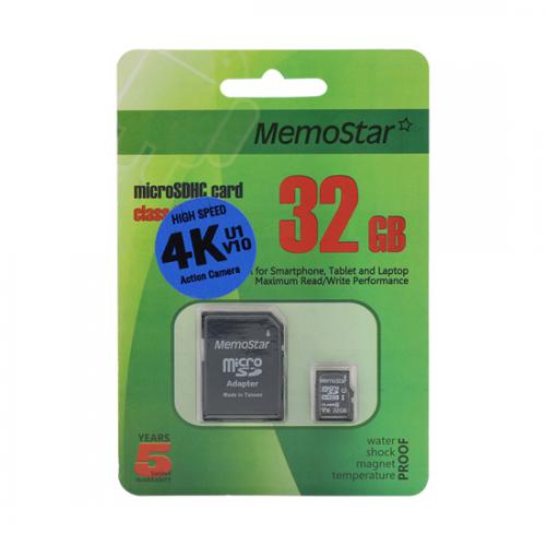 Memorijska kartica MemoStar Micro SD 32GB U1 V10 plus SD adapter preview
