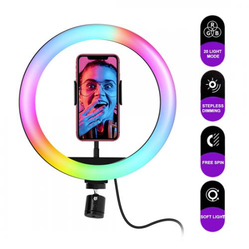 Selfie Ring Light portable MJ26 RGB colorful preview