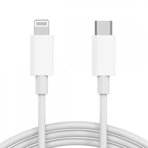 USB data kabl za iPhone Type C na lightning 3A beli 1m preview