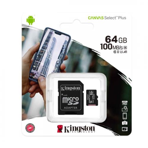 Memorijska kartica Kingston Select Plus Micro SD 64GB Class 10 UHS U1 100MB/s preview
