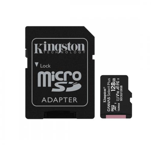 Memorijska kartica Kingston Select Plus Micro SD 128GB Class 10 UHS U1 100MB/s sa adapterom preview