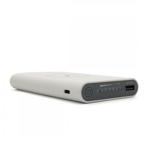 Power bank FAST 10000mAh plus bezicni punjac (QI) beli preview