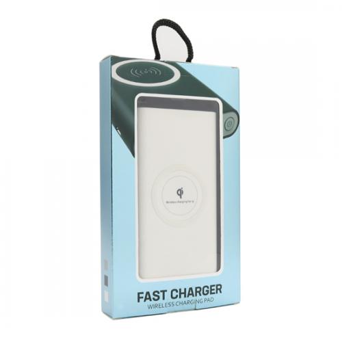 Power bank FAST 10000mAh plus bezicni punjac (QI) beli preview