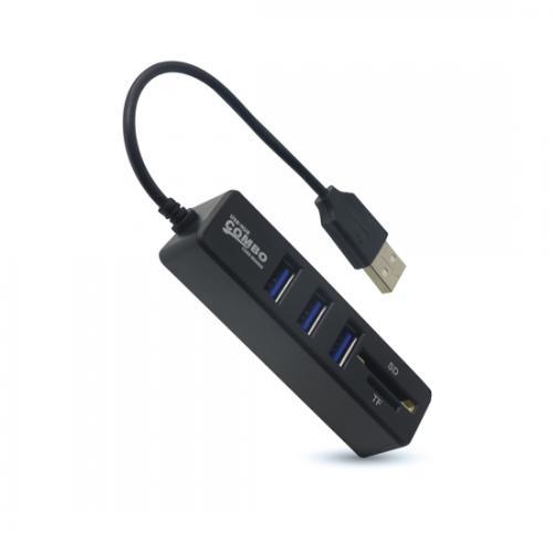 Hub USB3 1 4 porta 3x USB 3 0 plus SD/TF reader preview