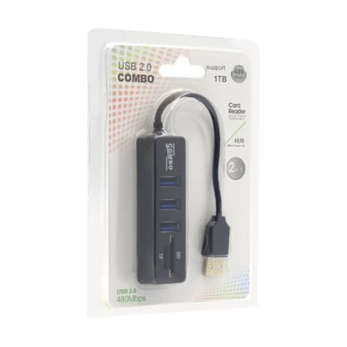 Hub USB3 1 4 porta 3x USB 3 0 plus SD/TF reader preview
