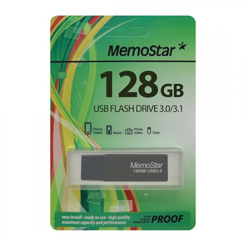 USB Flash memorija MemoStar 128GB SLIM 3 0 crna preview