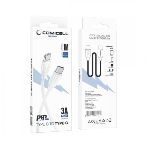 USB data kabl Comicell Superior CO-BX19 Fast 60W 3A Type C 1m beli preview