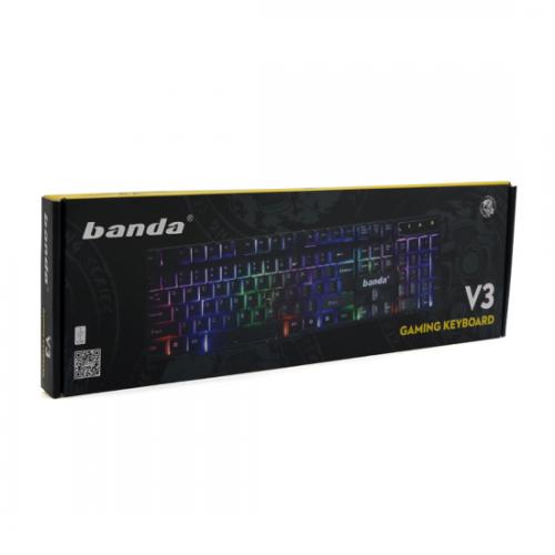 Tastatura gejmerska zicna crna V3 BANDA preview
