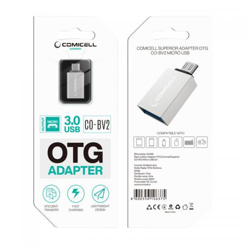 Adapter OTG Comicell Superior CO-BV2 Micro USB sivi preview